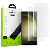 Glastify UVTG+ 2-Pack Glass Screen Protector for Samsung Galaxy S23 Ultra - Clear
