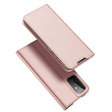 DUX DUCIS Skin Pro Faux Leather Wallet Flip Case for Samsung Galaxy A72 / A72 5G - Rose Gold