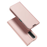 DUX DUCIS Skin Pro Faux Leather Wallet Flip Case for Huawei P Smart 2021 - Rose Gold