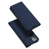 DUX DUCIS Skin Pro Faux Leather Wallet Flip Case for Xiaomi Poco M4 Pro 5G - Blue