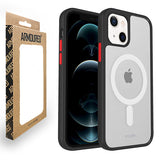Armoured™ Shield MagSafe for Apple iPhone 13 - Black (red buttons)