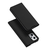 DUX DUCIS Skin Pro Faux Leather Wallet Flip Case for Xiaomi Poco X4 GT - Black