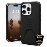 Urban Armor Gear (UAG) Civilian Tough Case for Apple iPhone 14 Pro - Black