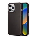 DUX DUCIS Naples Leather Back Case Cover for Apple iPhone 14 Pro - Coffee