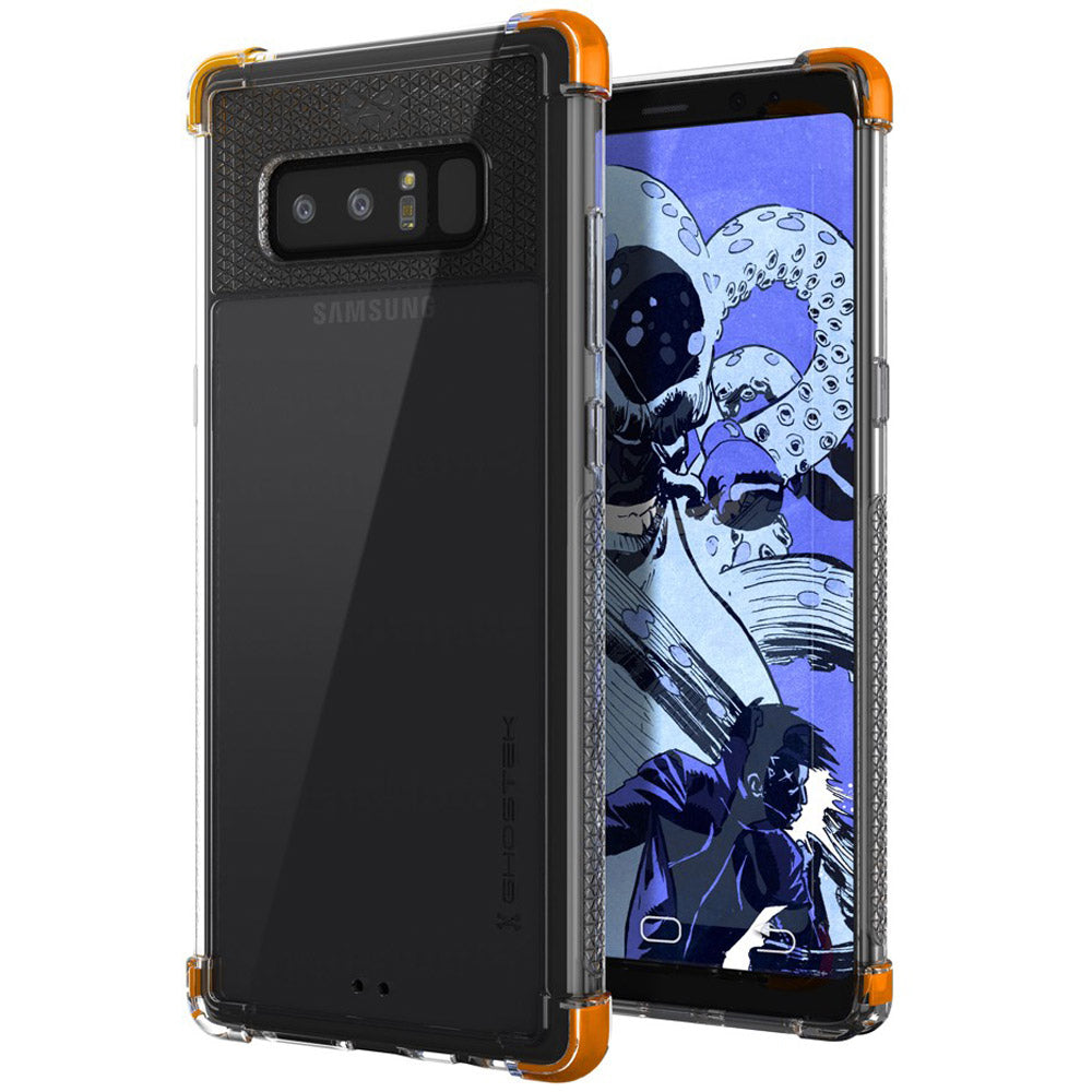 Ghostek Covert 2 Clear Protective Case Cover for Samsung Galaxy Note 8 - Orange