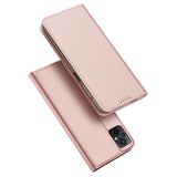 DUX DUCIS Skin Pro Faux Leather Wallet Flip Case for Xiaomi Poco M5 - Rose Gold