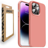 Armoured™ Liquid Silicone Slim Case Cover for Apple iPhone 14 Pro - Pink Sand