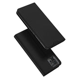 DUX DUCIS Skin Pro Faux Leather Wallet Flip Case for Motorola Moto G72 - Black