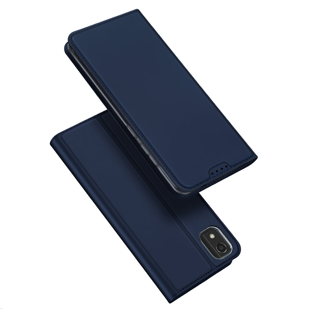 DUX DUCIS Skin Pro Faux Leather Wallet Flip Case for Nokia C2 2nd Edition (2E) - Blue