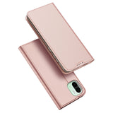 DUX DUCIS Skin Pro Faux Leather Wallet Flip Case for Xiaomi Redmi A1 - Rose Gold
