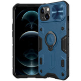 Nillkin CamShield Armor Camera Lens Protector Case for Apple iPhone 13 - Blue