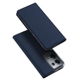 DUX DUCIS Skin Pro Faux Leather Wallet Flip Case for OPPO Reno8 Pro 5G - Blue